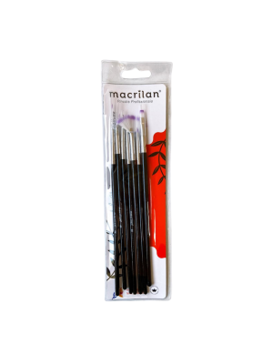 KIT PINCEL P/ UNHA ARTISTICA MACRILAN B706 (C/7)