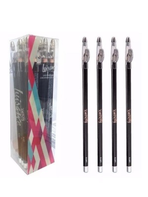 24 LAPIS LUISANCE L887B OLHO C/ APONT PRETO KIT