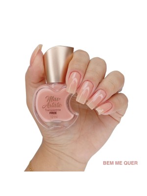 ESMALTE MISS ARTISTIC BEM ME QUER TRANSPARENTE FREE 12ML