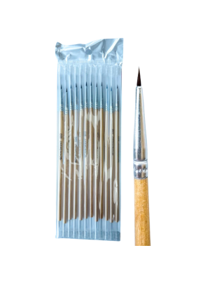 12 PINCEL P/ UNHA ARTISTICA MM5616 Nº 000 BOX 