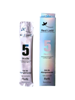 REFIL GEL UV ALONGAMENTO REAL LOVE RF-15-05 XD202507 NUDE 5 15ML