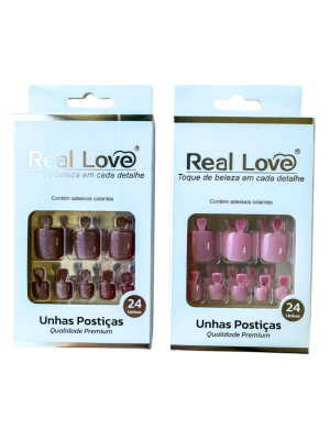 UNHA REAL LOVE YUN028 PARA PES COLORIDA 