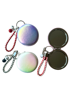 ESPELHO DE BOLSA MEILY'S MES-013 DUPLO CHAVEIRO DESTAQUE