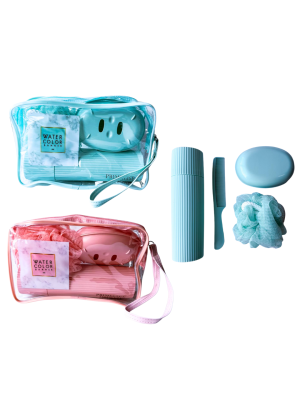 KIT P/ VIAGEM WATER COLOR BANNER (EMB C/NECESSAIRE+4 ITENS)