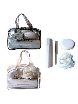 KIT P/ VIAGEM ROMANTIC COUPLE (EMB C/NECESSAIRE+4 ITENS)
