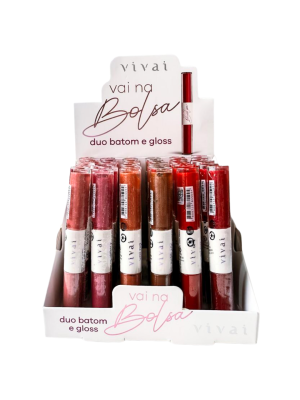 36 DUO BATOM+GLOSS VIVAI 3312.1.1 VAI NA BOLSA BOX