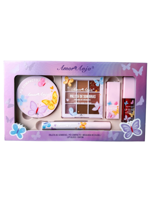 KIT MAQUIAGEM AMOR ANJO PRESENTEAVEL AM-KT003-LILAS