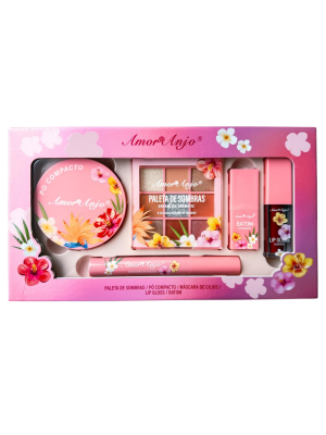 KIT MAQUIAGEM AMOR ANJO PRESENTEAVEL AM-KT003-ROSA